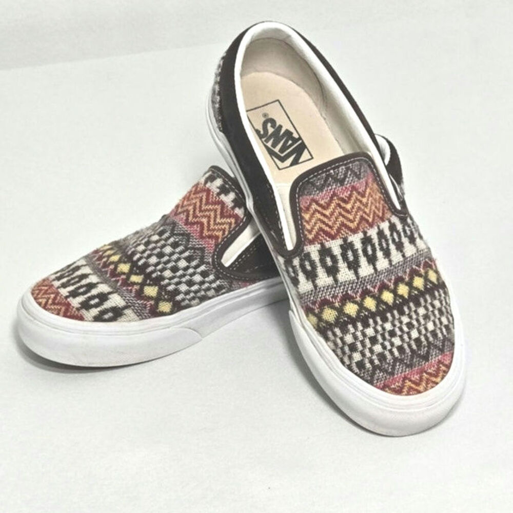 Vans Slip-On Patterned Canvas Shoes - Multicolor - Picture 2 of 9